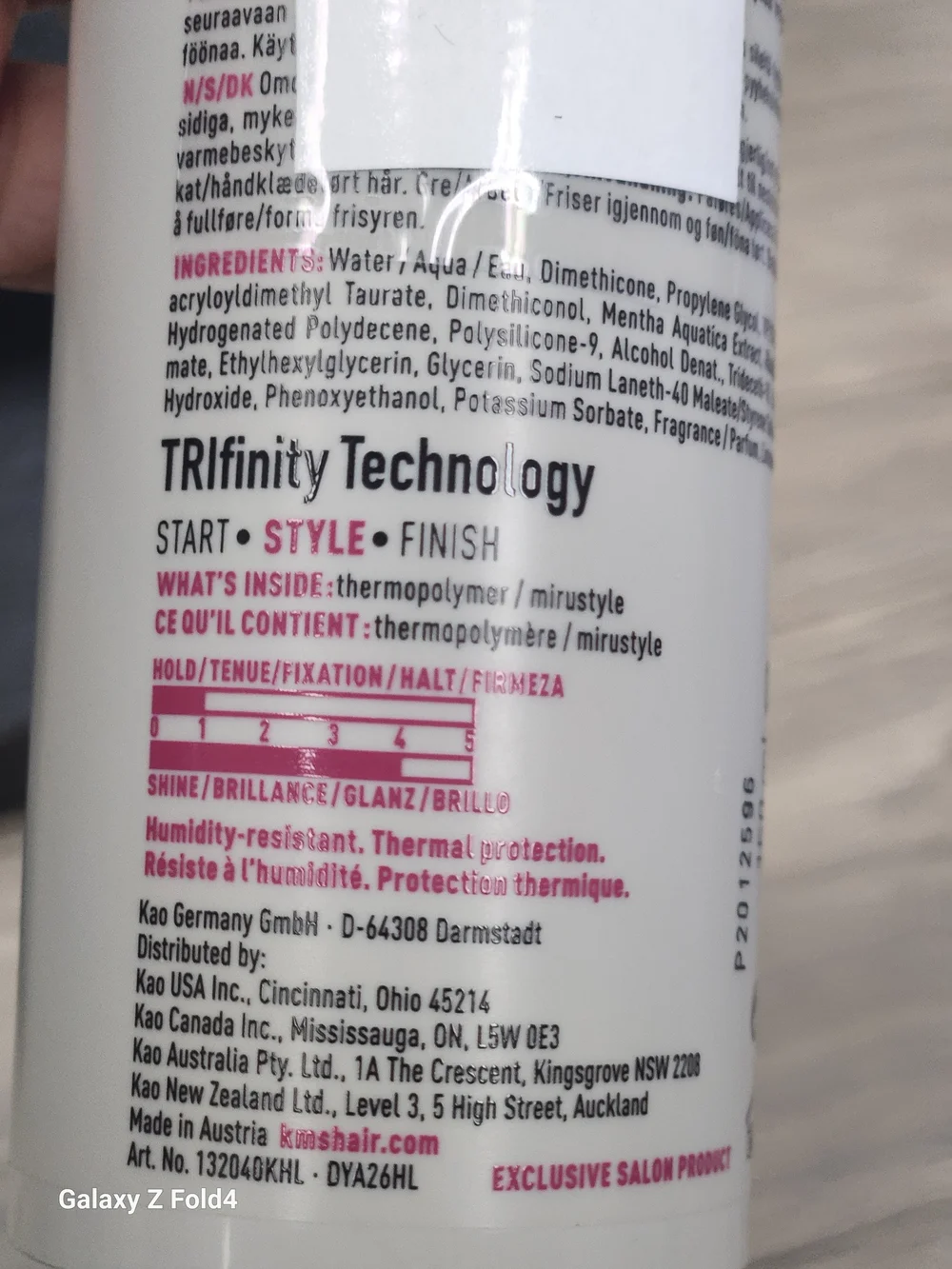 KMS Tame Frizz Shampoo - White